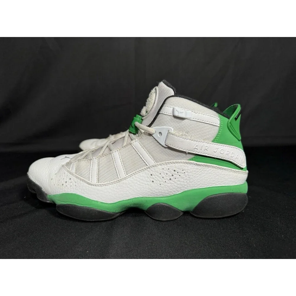 Nike Air Jordan 6 Rings White Lucky Green 322992-131 Men’s 11